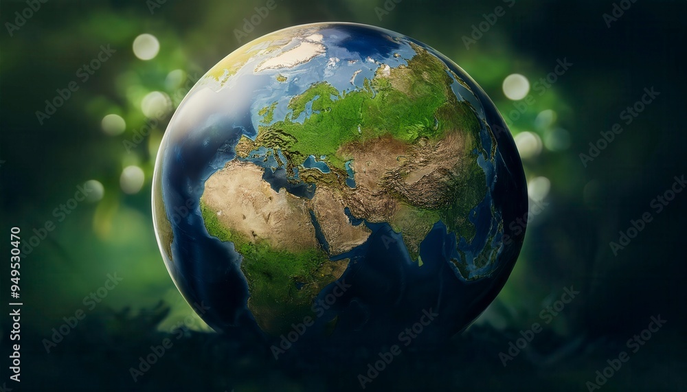 Planet earth from the space. Generated image Planet earth from the space. Generated image