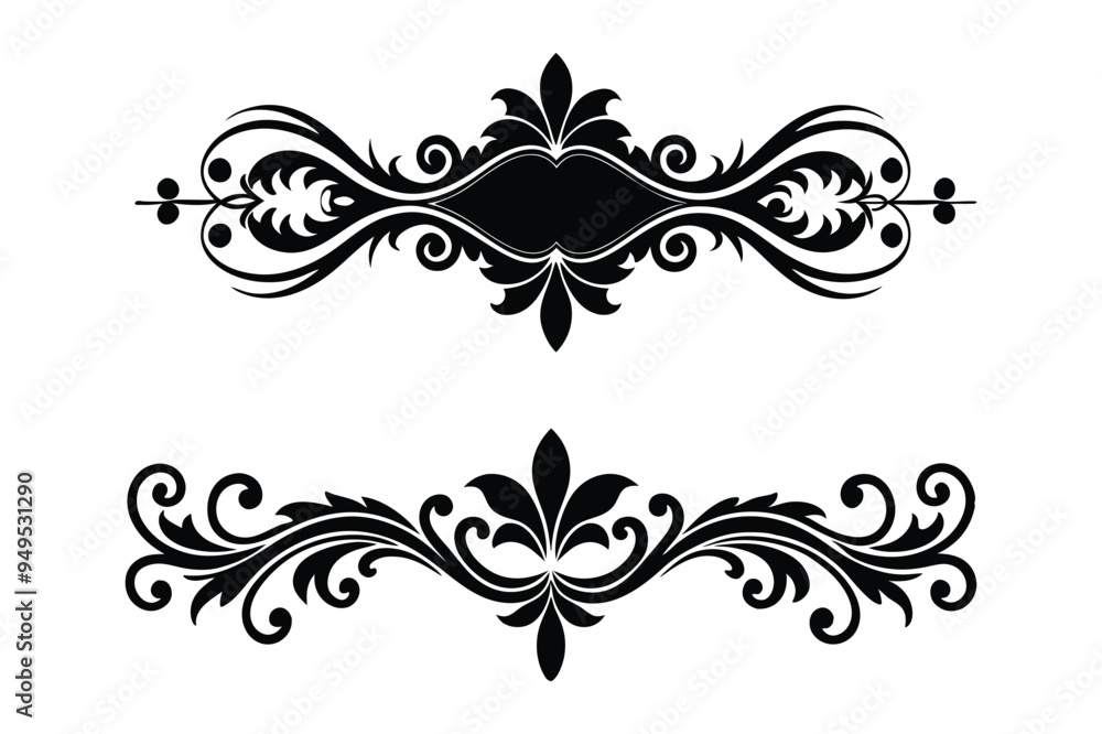 abstract floral frame abstract floral frame