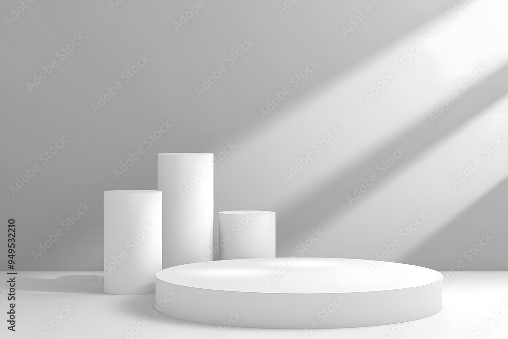Elegant White Product Display Elegant White Product Display
