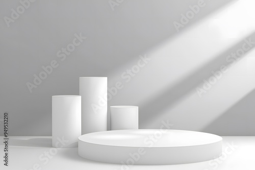 Elegant White Product Display