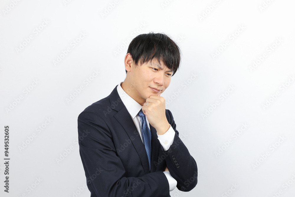 困る・悩む男性ビジネスマン 困る・悩む男性ビジネスマン