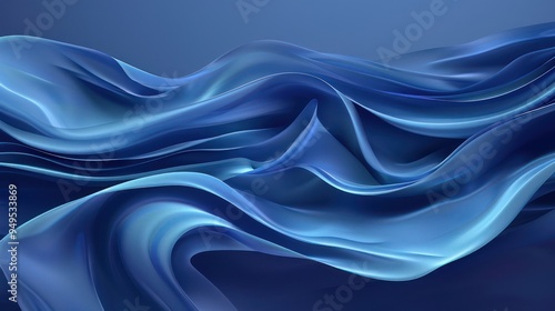 Wallpaper Mural Abstract Blue Waves Torontodigital.ca