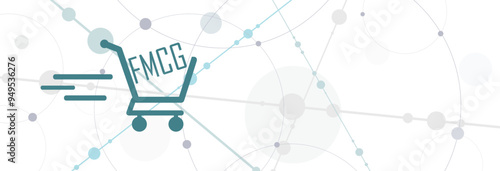 Fast Moving Consumer Goods text on white background	