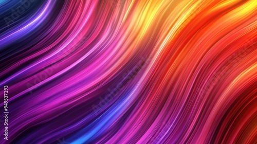 Abstract Colorful Waves