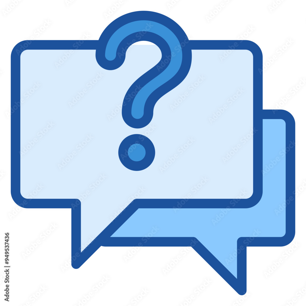 Question Blue Icon Question Blue Icon