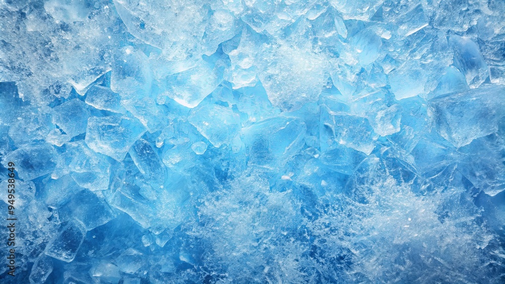 Blue ice texture winter background for advertising