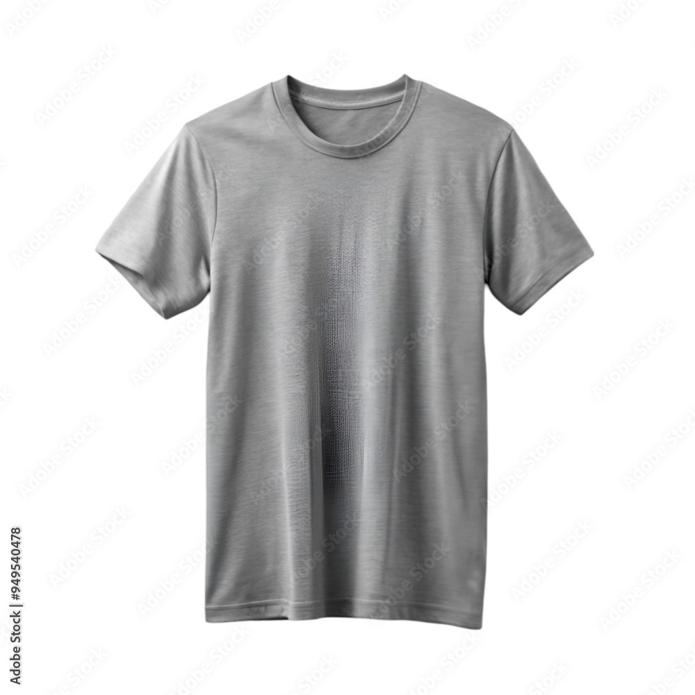 Gray t shirt mockup Isolated white background Gray t shirt mockup Isolated white background