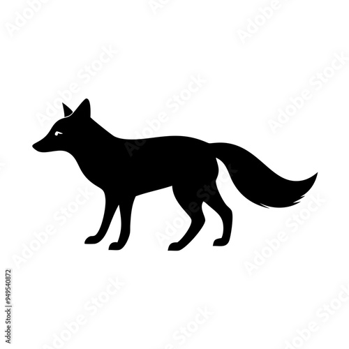 fox vector, logo, silhouette photo