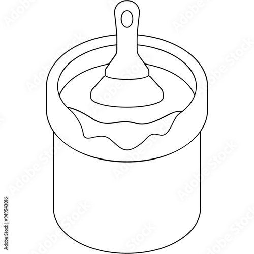 Wood Polish And Brush Icon