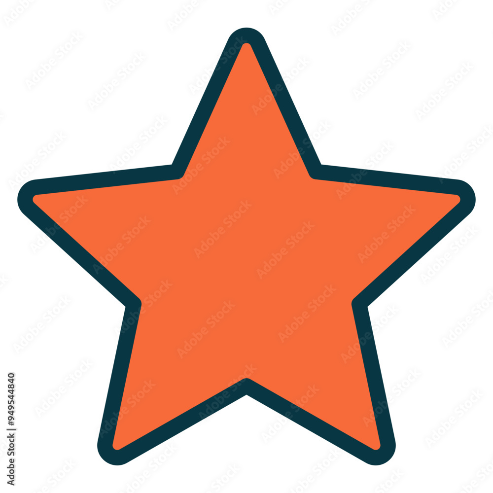 Star Outline Color Icon Star Outline Color Icon