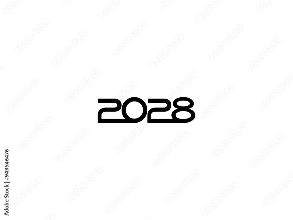 2028 Design Illustration, flat style, simple, memorable and eye catching, can use for Calendar Design, Website, News, Content, Infographic, Happy New Year, or Graphic Design Element. Vector 2028 Design Illustration, flat style, simple, memorable and eye catching, can use for Calendar Design, Website, News, Content, Infographic, Happy New Year, or Graphic Design Element. Vector