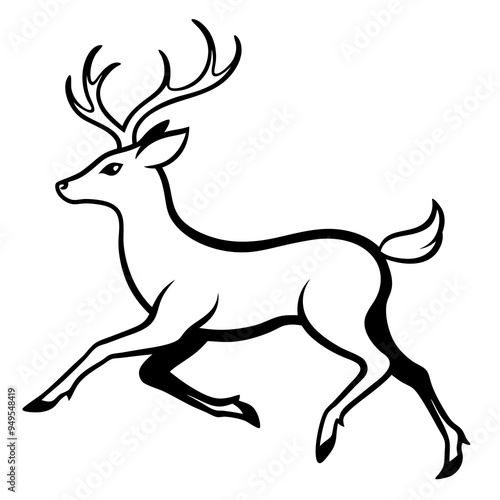 Deer Silhouette Black Vector