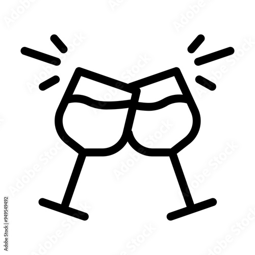 cheers icon line style