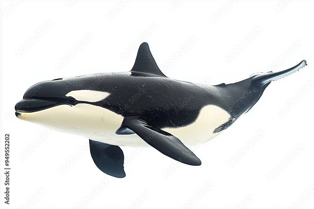 killer whale isolated on white background killer whale isolated on white background