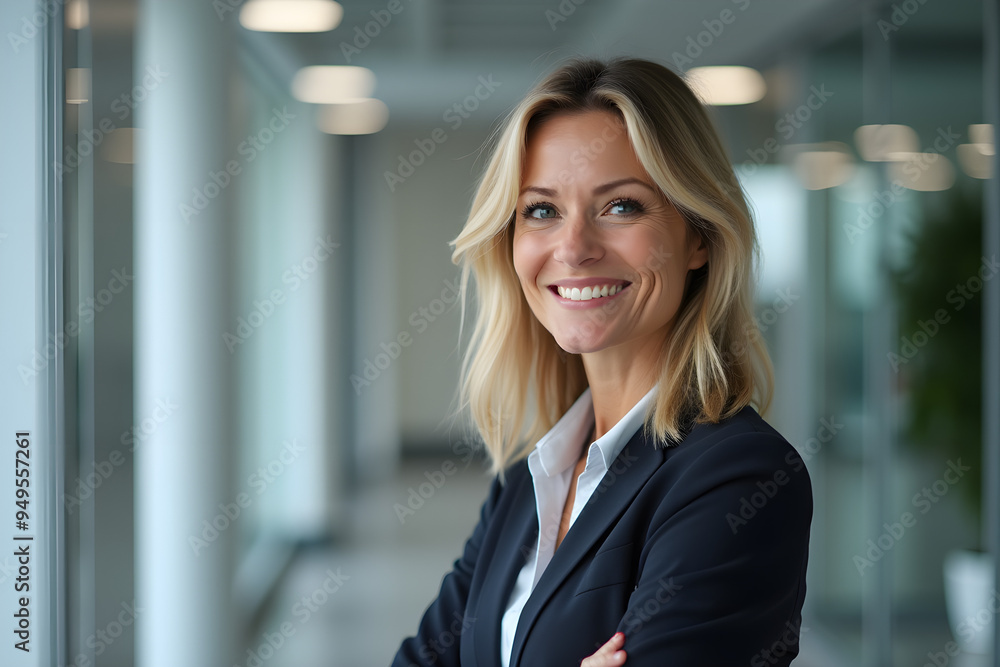 portrait of successful businesswoman consultant looking at camera and smiling inside modern office building portrait of successful businesswoman consultant looking at camera and smiling inside modern office building