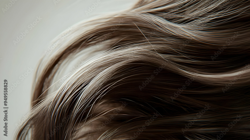 Close up of Smooth Shiny Brown Hair Texture Close up of Smooth Shiny Brown Hair Texture