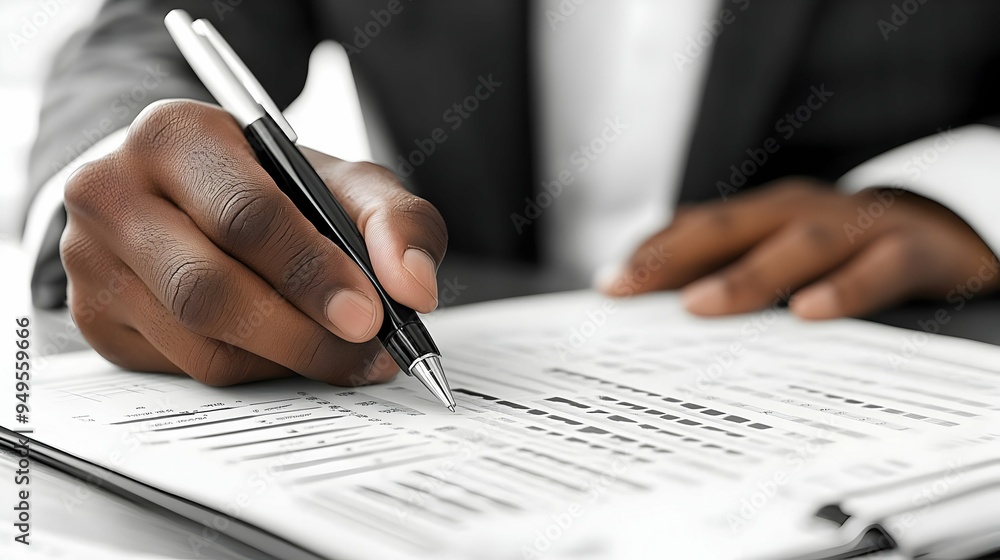 Close Up Hand Writing on a Spreadsheet Close Up Hand Writing on a Spreadsheet