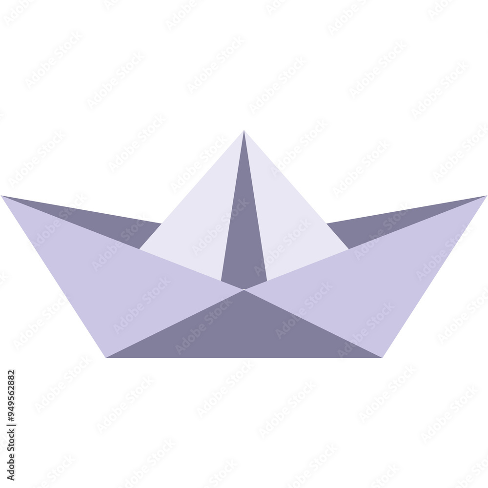 Origami Boat Illustration Origami Boat Illustration