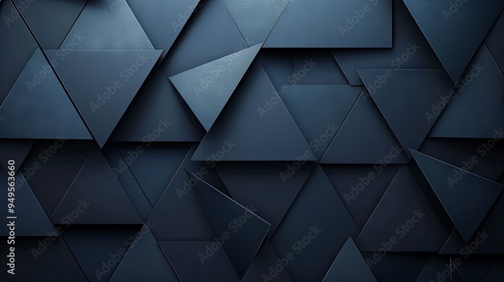 Obraz premium Contemporary abstract background in black and blue. Minimalist design with a color gradient. Dark hues. 