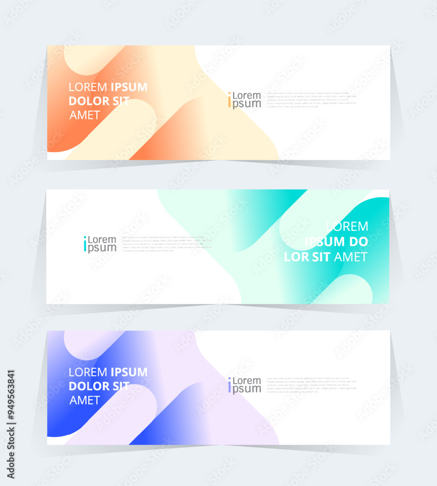 Geometric banner design with Vector presentation template. Geometric banner design with Vector presentation template.