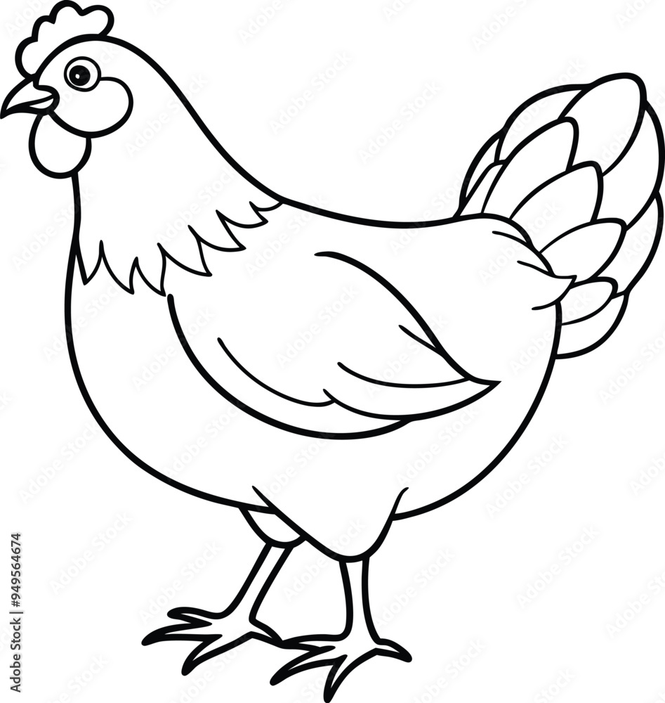 Feathered Chicken Design Feathered Chicken Design