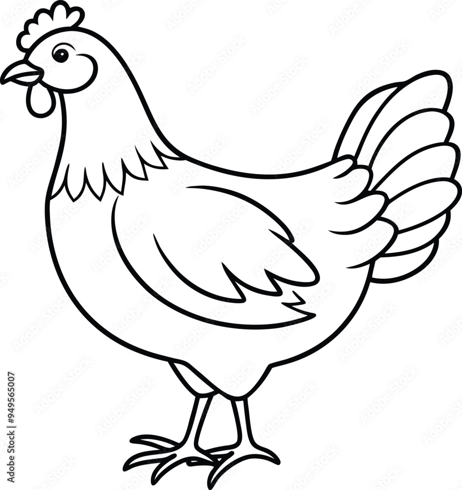 Feathered Chicken Design Feathered Chicken Design
