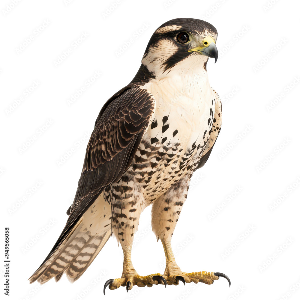 Falcon perched isolated on transparent background, perfect for bird-themed designs, wildlife illustrations, and educational projects Falcon perched isolated on transparent background, perfect for bird-themed designs, wildlife illustrations, and educational projects