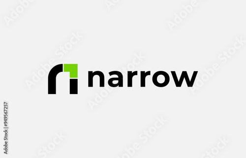 Logo Arrow and Letter N, Template creative design fintech, technology, arrow, growth and increase symbols icon. Editable file