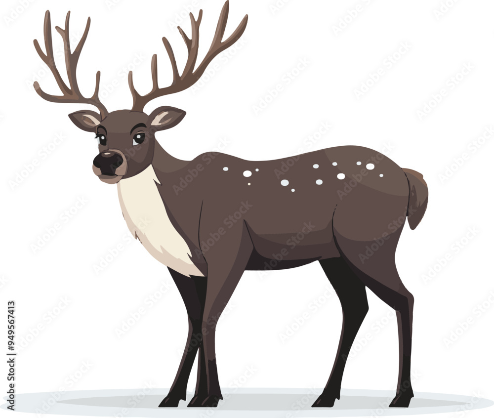Cute Cartoon Deer Illustration Cute Cartoon Deer Illustration