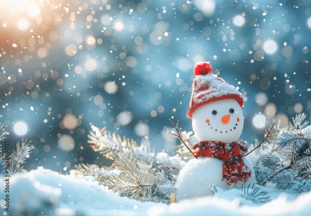 Snowy Day with a Snowman Snowy Day with a Snowman