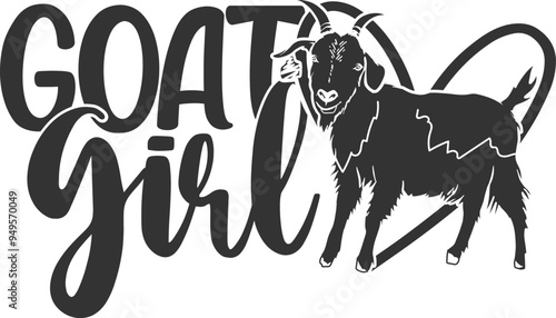 Goat Girl - Goat Illustration
