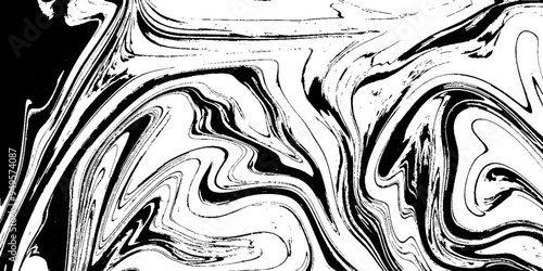 Vector black and white marble background. Decorative marble texture. Ink texture. Hand drawn abstract background.