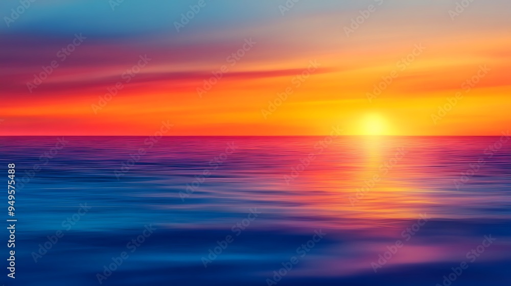 Fototapeta premium Sunset Over the Ocean