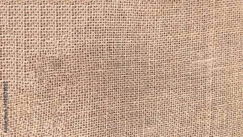 Close up burlap texture for background. Detail close up for dress or other modern fashion textile print. Beige textured design.