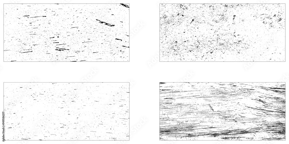 Grunge texture effect set. Distressed overlay rough textured. Abstract vintage monochrome. Graphic design grungy collection. Grunge texture effect set. Distressed overlay rough textured. Abstract vintage monochrome. Graphic design grungy collection.