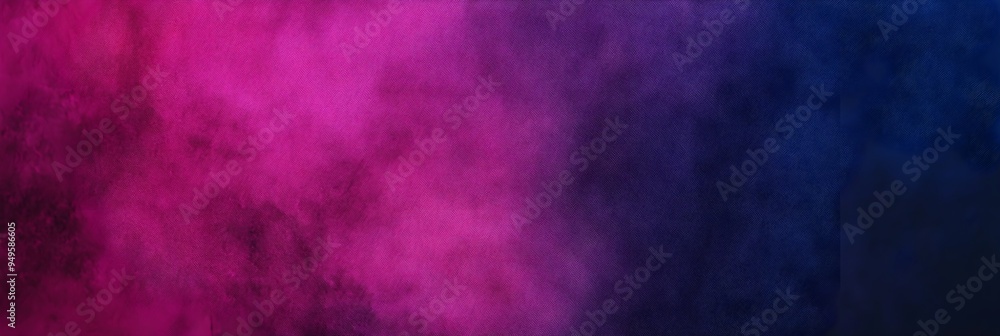 Fototapeta premium Dark blue purple grain texture gradient background magenta pink glowing color grainy poster banner design