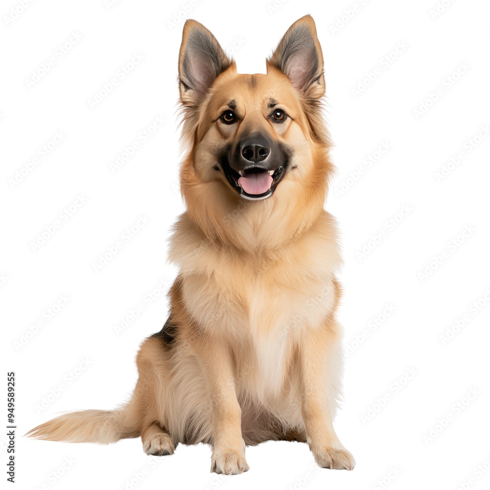 Dog isolated on a white background as transparent PNG Dog isolated on a white background as transparent PNG