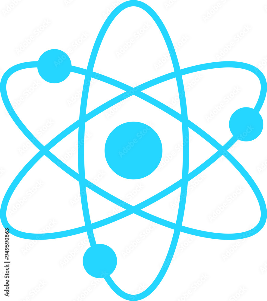atom vector. symbol, icon, sign, science atom vector. symbol, icon, sign, science