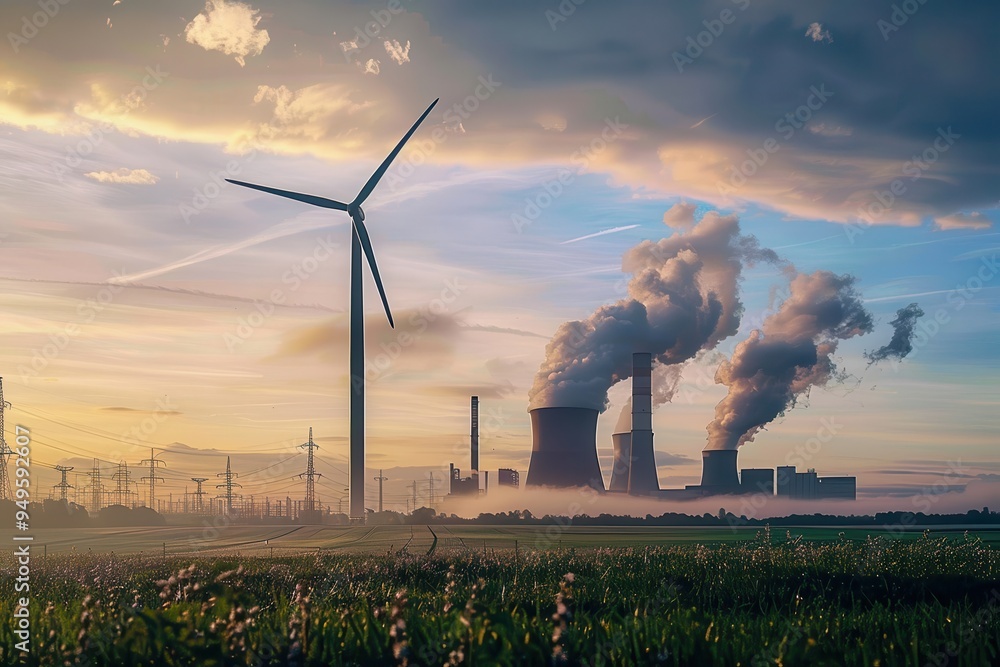 Which Resource Produces The Cleanest Energy Coal Gasoline Oil Wind stock.adobe.com