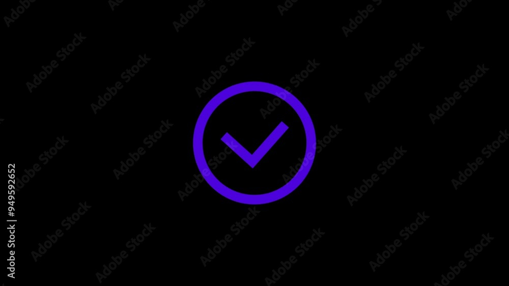 Check line icon inside circle, positive mark, black outline, line icon Check line icon inside circle, positive mark, black outline, line icon