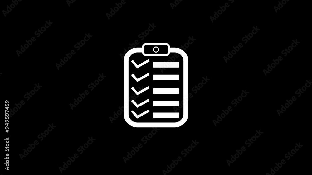 Document with tick mark icon . Document with tick mark icon .