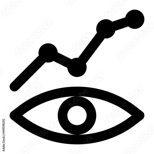 impressions, visitors, viewers, displayed, digital marketing outline icon