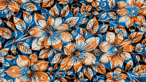 Botanical background. Abstract plant shapes. Minimalist illustration for printing on wall decorations.