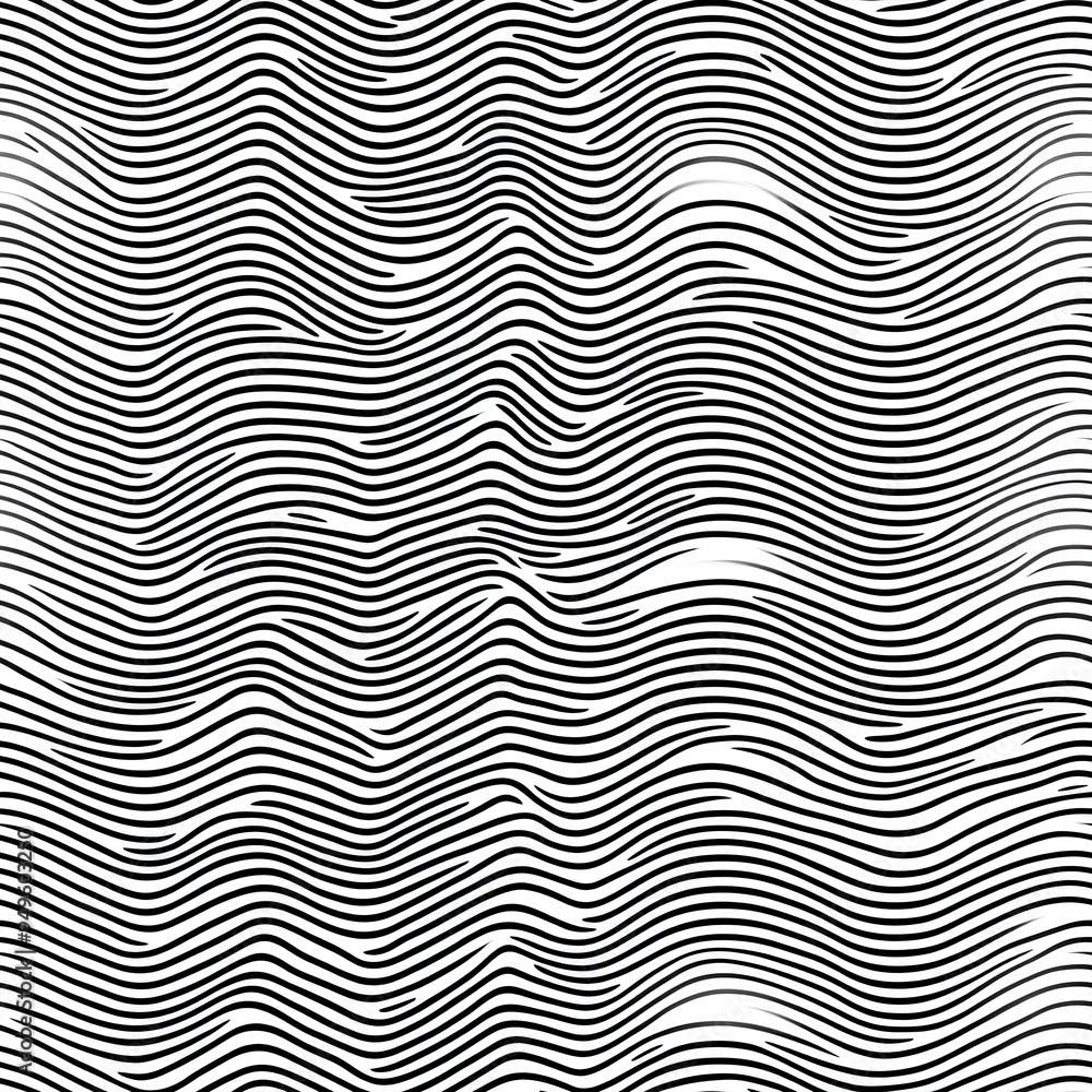 Seamless pattern with geometric waves. Endless stylish texture. Ripple bold monochrome background. Linear weaved grid. Thin interlaced swatch Seamless pattern with geometric waves. Endless stylish texture. Ripple bold monochrome background. Linear weaved grid. Thin interlaced swatch