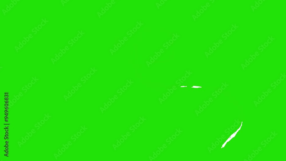 Abstract Scribble Element Hand-Drawn Animation on Green Screen Background Abstract Scribble Element Hand-Drawn Animation on Green Screen Background