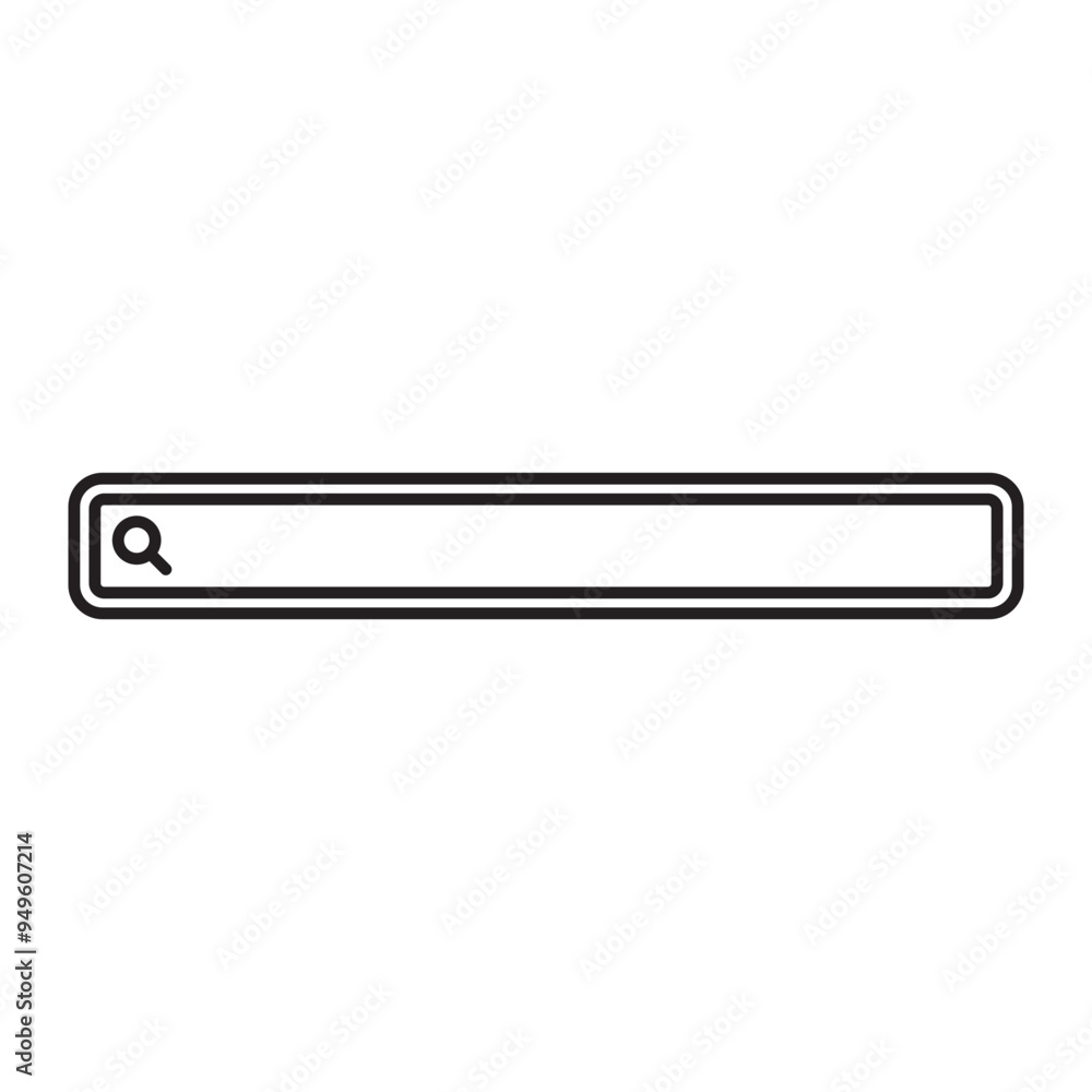 Search Bar Line Art Search Bar Line Art