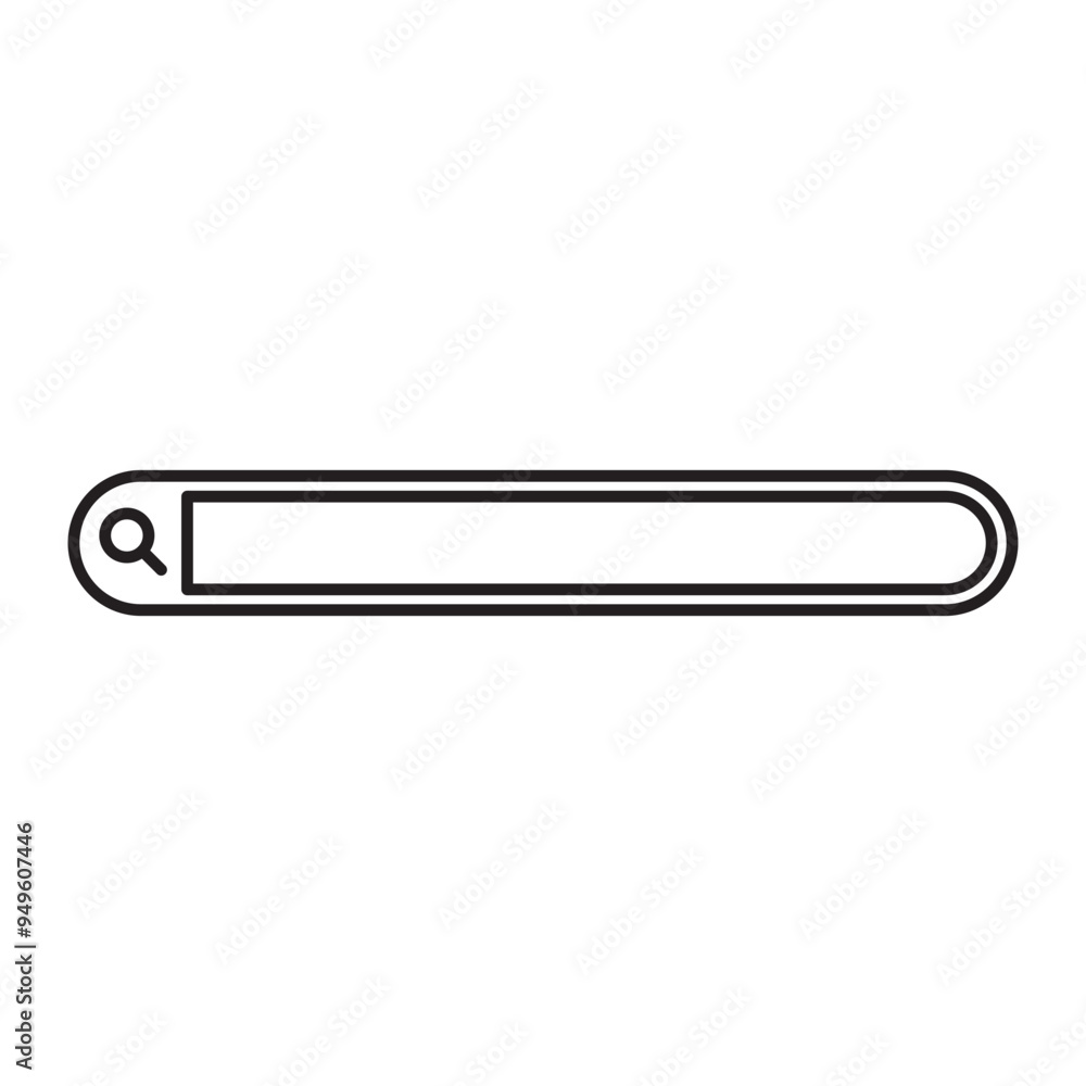 Search Bar Line Art Search Bar Line Art