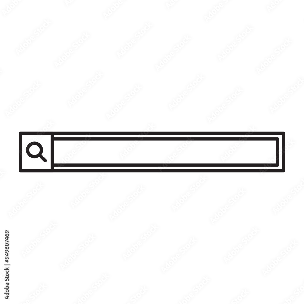 Search Bar Line Art Search Bar Line Art