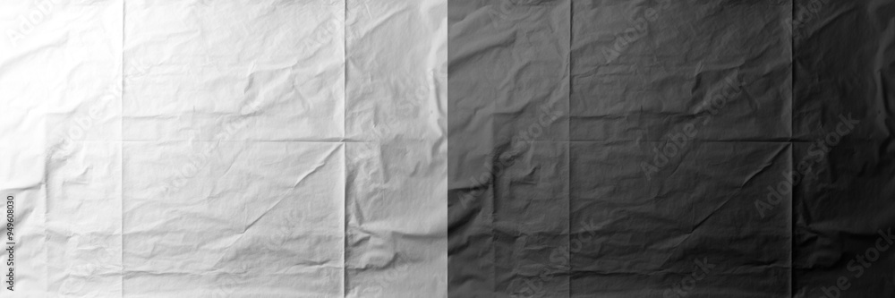 Fototapeta premium PNG Wrinkled textured black paper background