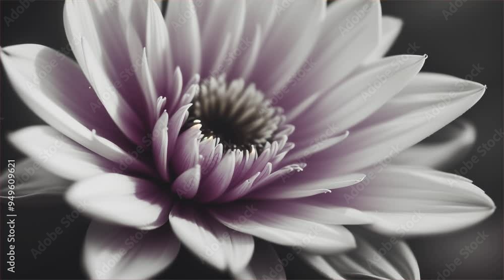 Realistic 3D illustration of a flower and petals blooming with pollen. Digital creative design art. Realistic 3D illustration of a flower and petals blooming with pollen. Digital creative design art.
